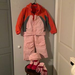 Lands End Children’s Pink Snow Suit